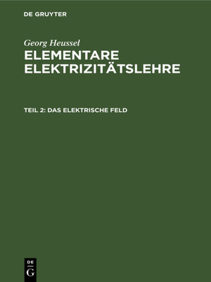 cover image of Das elektrische Feld